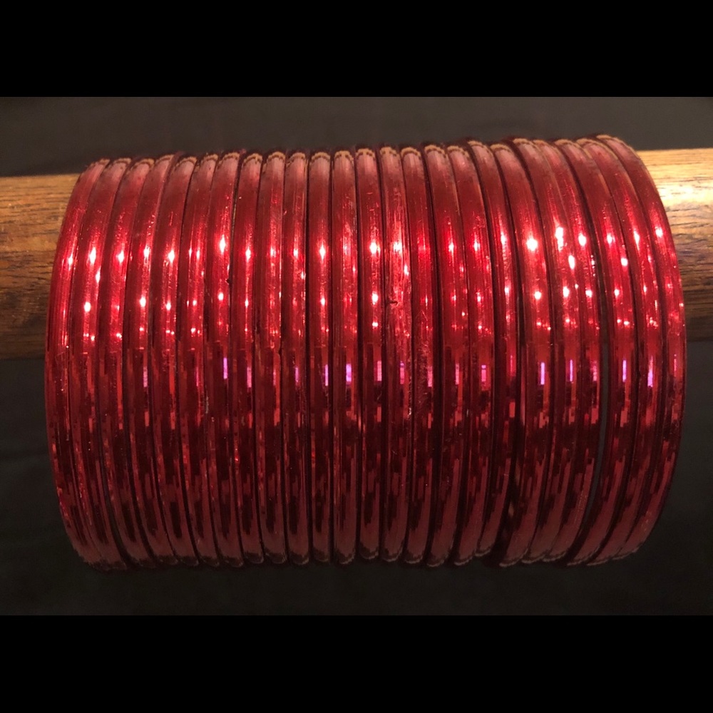 Red set of bangles.